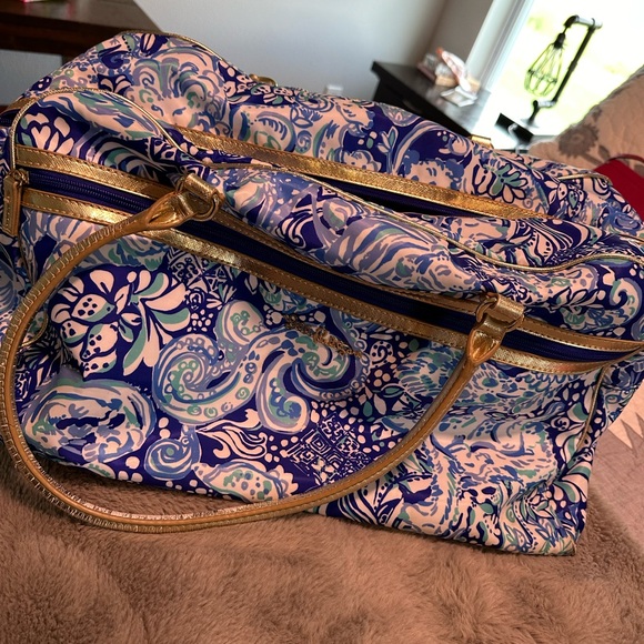 Cube De Voyage Lilly Pulitzer 'Oh Diamond Girl' – Nylon Rose, 8,5x10,5x3 Pouces, Neuf Sans étiquette